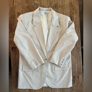VRG GRL Oversized Cream Blazer